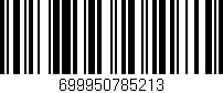 Código de barras (EAN, GTIN, SKU, ISBN): '699950785213'