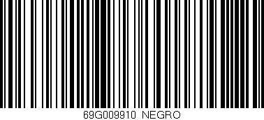 Código de barras (EAN, GTIN, SKU, ISBN): '69G009910_NEGRO'