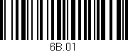 Código de barras (EAN, GTIN, SKU, ISBN): '6B.01'