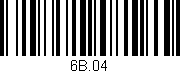 Código de barras (EAN, GTIN, SKU, ISBN): '6B.04'