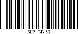Código de barras (EAN, GTIN, SKU, ISBN): '6LB/GB-56'