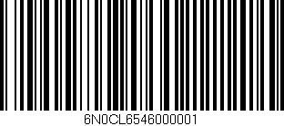 Código de barras (EAN, GTIN, SKU, ISBN): '6N0CL6546000001'