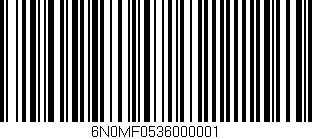 Código de barras (EAN, GTIN, SKU, ISBN): '6N0MF0536000001'