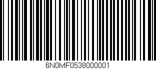 Código de barras (EAN, GTIN, SKU, ISBN): '6N0MF0538000001'