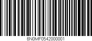 Código de barras (EAN, GTIN, SKU, ISBN): '6N0MF0542000001'