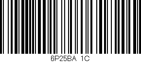 Código de barras (EAN, GTIN, SKU, ISBN): '6P25BA/1C'