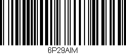 Código de barras (EAN, GTIN, SKU, ISBN): '6P29AIM'