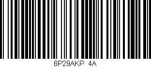 Código de barras (EAN, GTIN, SKU, ISBN): '6P29AKP/4A'