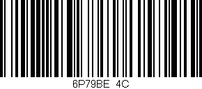 Código de barras (EAN, GTIN, SKU, ISBN): '6P79BE/4C'