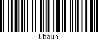 Código de barras (EAN, GTIN, SKU, ISBN): '6baun'
