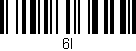 Código de barras (EAN, GTIN, SKU, ISBN): '6l'