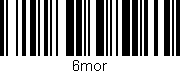 Código de barras (EAN, GTIN, SKU, ISBN): '6mor'