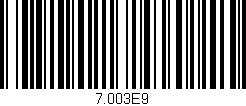 Código de barras (EAN, GTIN, SKU, ISBN): '7.003E9'