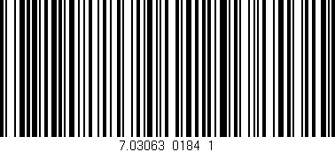 Código de barras (EAN, GTIN, SKU, ISBN): '7.03063_0184_1'