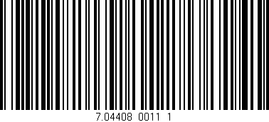 Código de barras (EAN, GTIN, SKU, ISBN): '7.04408_0011_1'