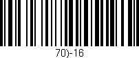 Código de barras (EAN, GTIN, SKU, ISBN): '70)-16'