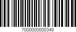 Código de barras (EAN, GTIN, SKU, ISBN): '7000000000348'