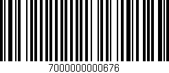 Código de barras (EAN, GTIN, SKU, ISBN): '7000000000676'