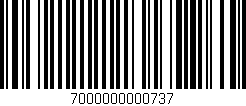 Código de barras (EAN, GTIN, SKU, ISBN): '7000000000737'