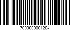 Código de barras (EAN, GTIN, SKU, ISBN): '7000000001284'