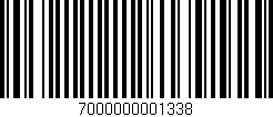 Código de barras (EAN, GTIN, SKU, ISBN): '7000000001338'