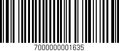 Código de barras (EAN, GTIN, SKU, ISBN): '7000000001635'
