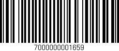 Código de barras (EAN, GTIN, SKU, ISBN): '7000000001659'