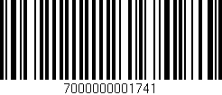 Código de barras (EAN, GTIN, SKU, ISBN): '7000000001741'