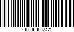 Código de barras (EAN, GTIN, SKU, ISBN): '7000000002472'