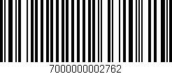 Código de barras (EAN, GTIN, SKU, ISBN): '7000000002762'