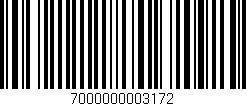 Código de barras (EAN, GTIN, SKU, ISBN): '7000000003172'