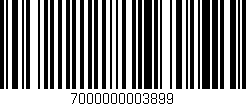 Código de barras (EAN, GTIN, SKU, ISBN): '7000000003899'