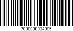 Código de barras (EAN, GTIN, SKU, ISBN): '7000000004995'