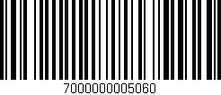 Código de barras (EAN, GTIN, SKU, ISBN): '7000000005060'