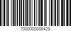 Código de barras (EAN, GTIN, SKU, ISBN): '7000000008429'