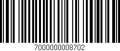 Código de barras (EAN, GTIN, SKU, ISBN): '7000000008702'
