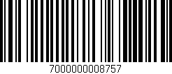 Código de barras (EAN, GTIN, SKU, ISBN): '7000000008757'
