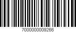 Código de barras (EAN, GTIN, SKU, ISBN): '7000000009266'