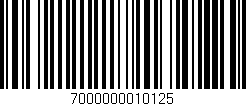 Código de barras (EAN, GTIN, SKU, ISBN): '7000000010125'