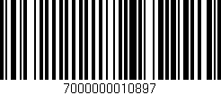 Código de barras (EAN, GTIN, SKU, ISBN): '7000000010897'