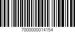 Código de barras (EAN, GTIN, SKU, ISBN): '7000000014154'