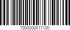 Código de barras (EAN, GTIN, SKU, ISBN): '7000000017100'
