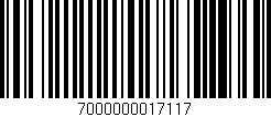 Código de barras (EAN, GTIN, SKU, ISBN): '7000000017117'