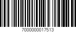 Código de barras (EAN, GTIN, SKU, ISBN): '7000000017513'