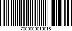 Código de barras (EAN, GTIN, SKU, ISBN): '7000000018015'