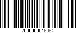 Código de barras (EAN, GTIN, SKU, ISBN): '7000000018084'