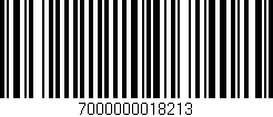 Código de barras (EAN, GTIN, SKU, ISBN): '7000000018213'