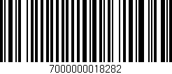 Código de barras (EAN, GTIN, SKU, ISBN): '7000000018282'