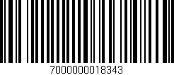 Código de barras (EAN, GTIN, SKU, ISBN): '7000000018343'