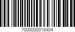 Código de barras (EAN, GTIN, SKU, ISBN): '7000000018404'